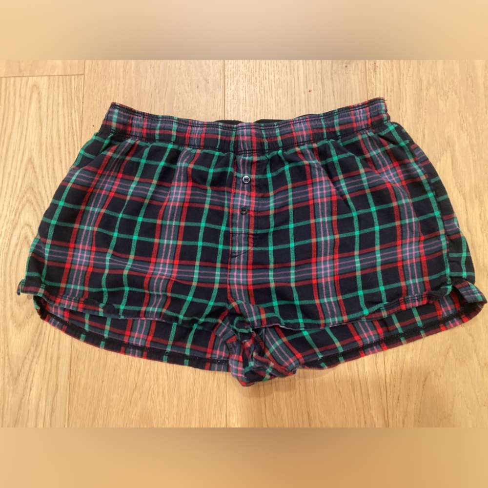 PINK VS Christmas pj shorts